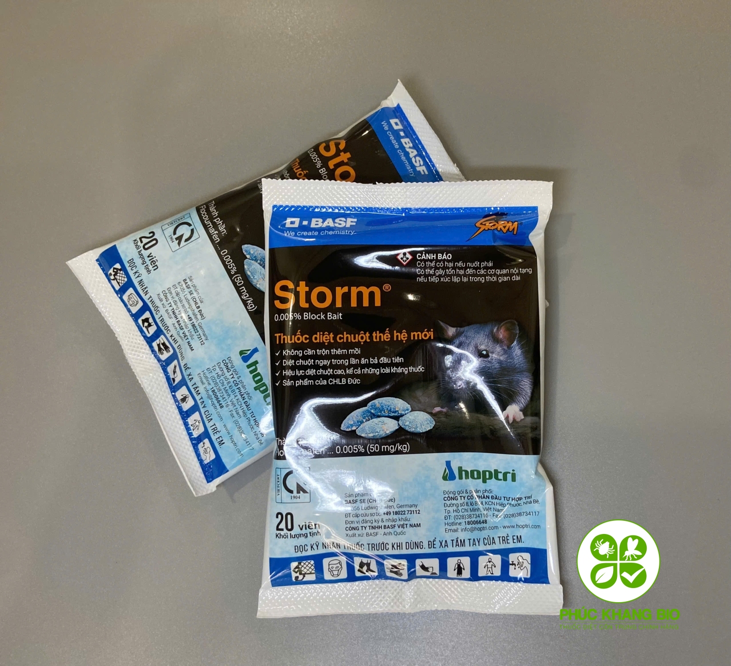 THUỐC DIỆT CHUỘT STORM - BASF ( ĐỨC )- gói 20 viên