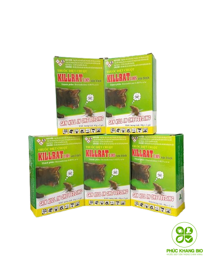 Thuốc diệt chuột KILLRAT 0.005 wax block